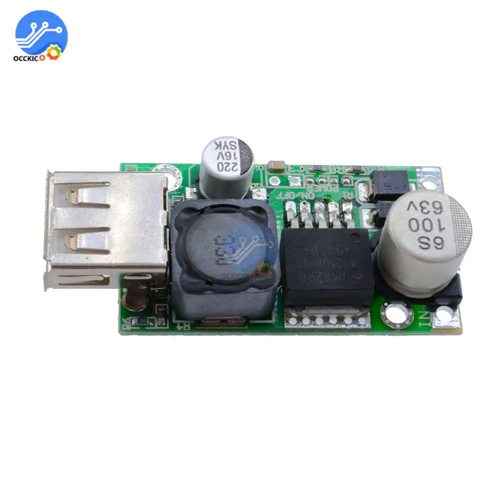 LM2596HV 5V 3A модуль зарядного устройства USB адаптер DC 9V 12V 24V 36V 48V автомобильное