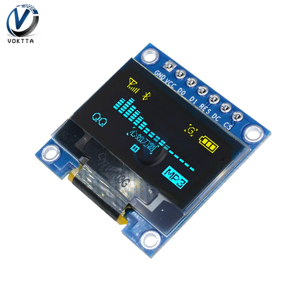 Модуль O светодиода 0 96 дюйма сине желтый х64 модуль ЖК светодиодный для Arduino IIC I2C