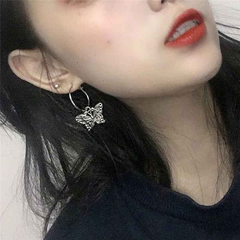 Серьги в стиле ретро с бабочками для женщин и девушек серьги золотого цвета