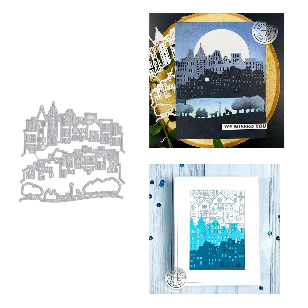 

Tall Building Metal Cutting Dies Diy Scrapbooking Craft Stencil Photo Template Decor Cut Die Stencils New for 2021 Arrive