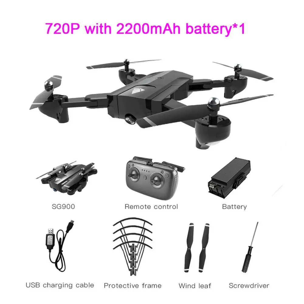 SG900 4K Дрон двойная камера HD 22mins полёт Профессиональный FPV RC gps Дрон фиксированная точка высота удержания Дрон VS gps SG900S - Цвет: SET 24