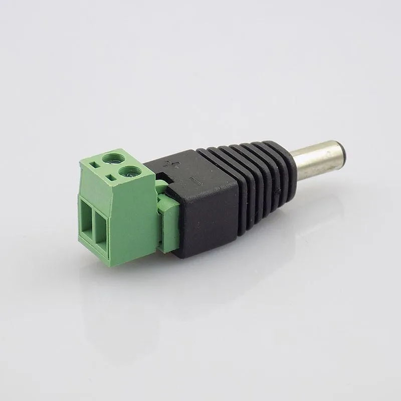 100pcs 5.5 x 2.1mm DC Male Plug Power Connector Adapter Supply for CCTV Camera Accessories Security led strip light L19 | Безопасность и