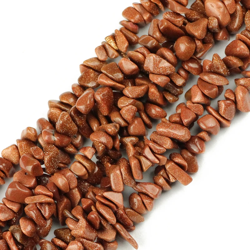 Бусины из натурального камня золотой цвет песчаник бусины-разделители