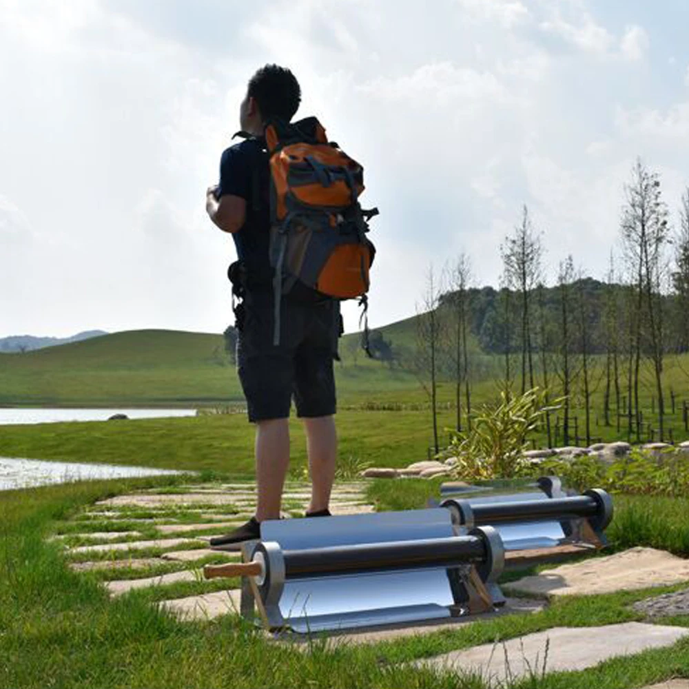 Открытый Портативный солнечной энергии барбекю гриль Однотрубная печь для