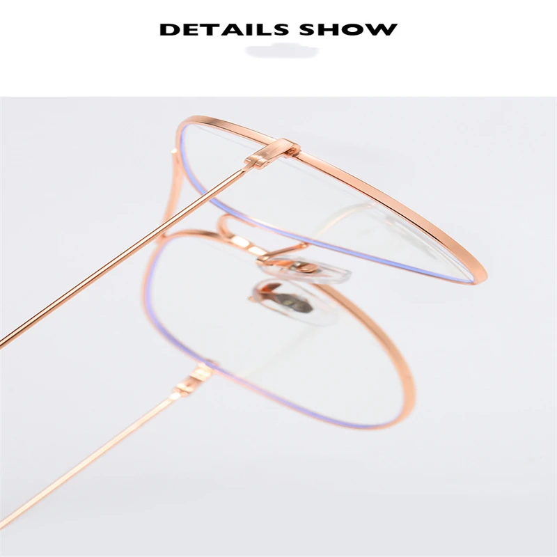 Clear Transparent Computer Anti Blue Screen Light Blocking Glasses Frame Women Men