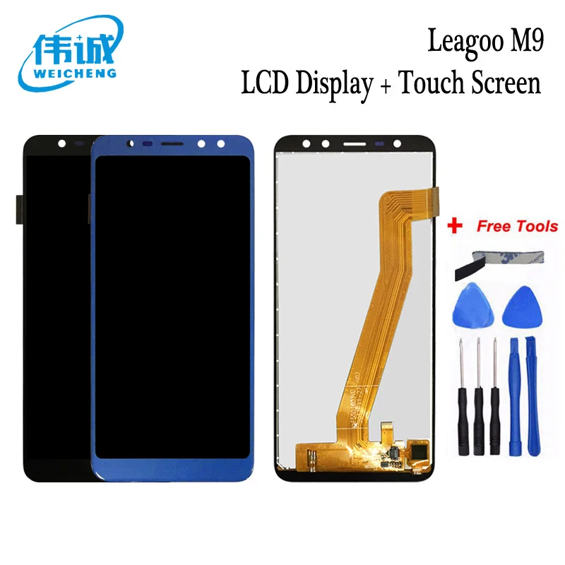 5 'для Leagoo M9 ЖК-дисплей Дисплей + кодирующий преобразователь сенсорного экрана в