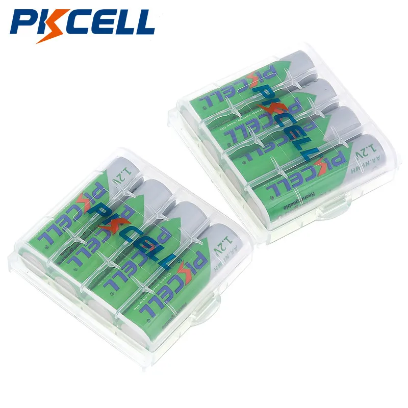 PKCELL 8 шт./2 карты AA Аккумуляторная батарея AA NiMH 1,2 V 2200mAh Ni-MH 2A предварительно заряженные аккумуляторные батареи для камеры