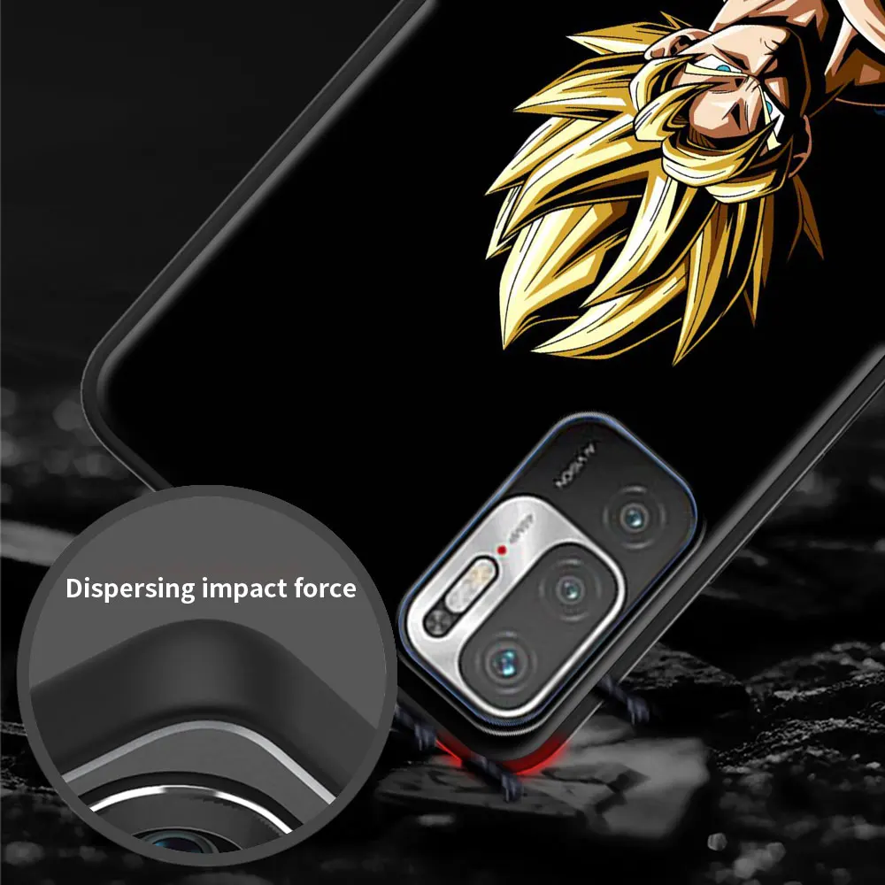 Аниме-Дракон мяч силиконовый чехол для Xiaomi Redmi Note 9S 9 10 8 Pro 7 9A 8T 9C 8A 7A 6 6A K40 черный