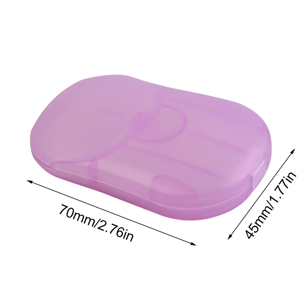 

20 Pcs Paper Soap Outdoor Travel Bath Soap Tablets Portable Hand-washing Soap