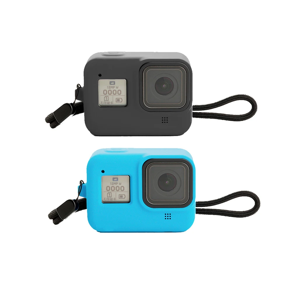 

Силиконовый чехол для Gopro Hero 8, черный чехол, защитный чехол с полным покрытием для Gopro 8, аксессуары для экшн-камеры