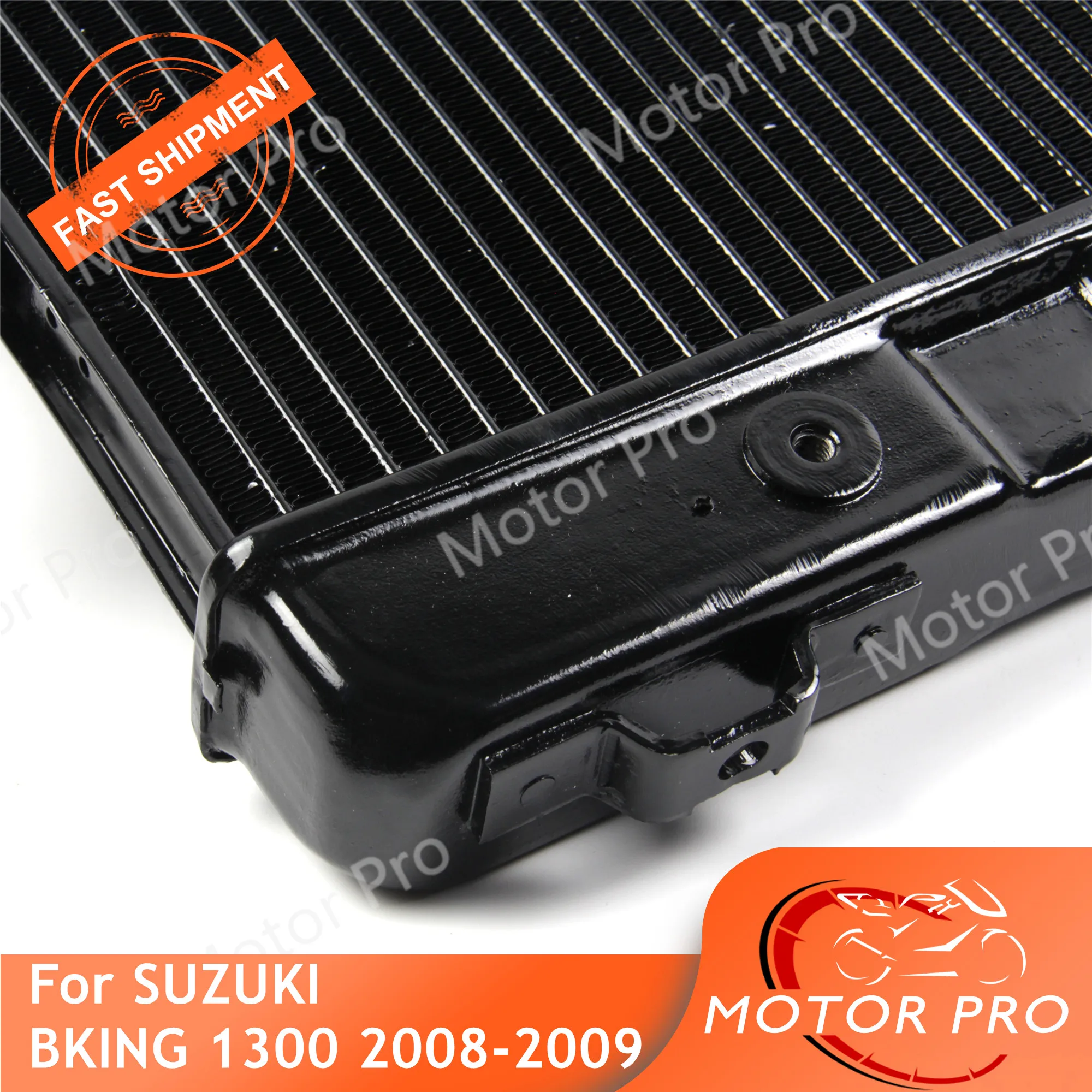 

For Suzuki B-KING 1300 08-09 Motorbike Radiator Aluminum Engine Water Cooling Cooler BKING1300 BKING B KING 2008-2009 Black