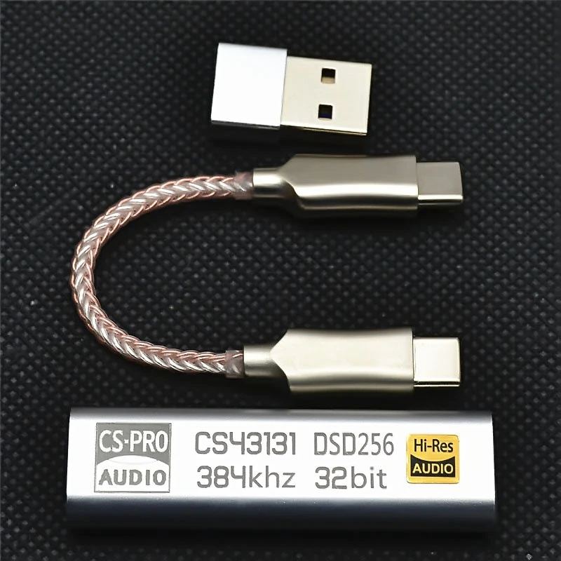 Новый-TYPE C до 3 5 мм DSD256 для Android усилитель наушников адаптер DAC Портативный USB Cirrus