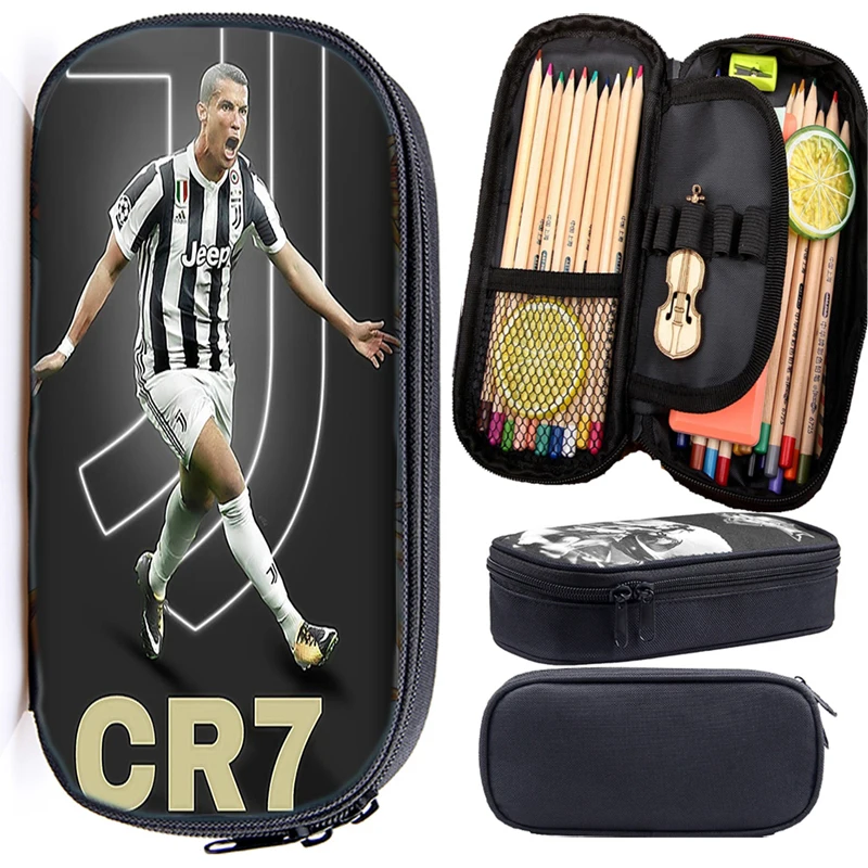 6 Новинка, высококачественный пенал с Криштиано Роналдо CR7, Детские Канцелярские Принадлежности для мальчиков, практичная сумка, модная сумка-карандаш для детей - Цвет: 6