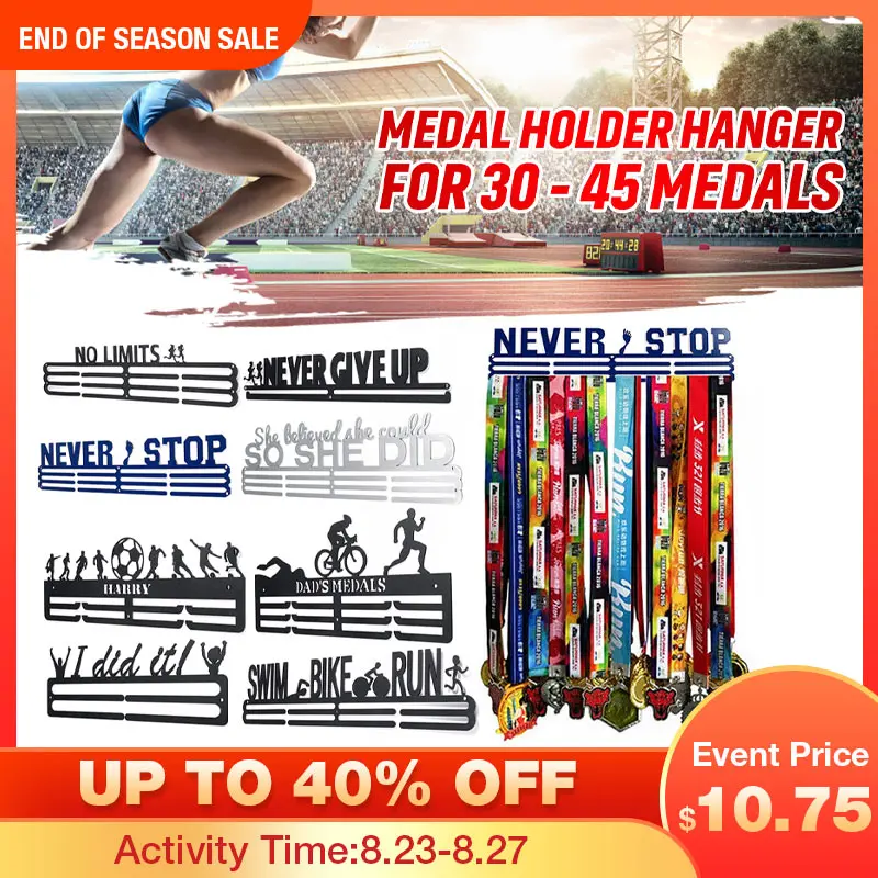 8 видов подвесок для медалей держатель витрина из нержавеющей стали бега