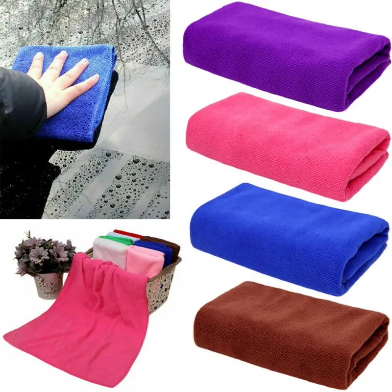 

Полотенце из микрофибры для мытья автомобиля, ткань для автоматической чистки, сушки, Подшивка, Супер Абсорбирующая