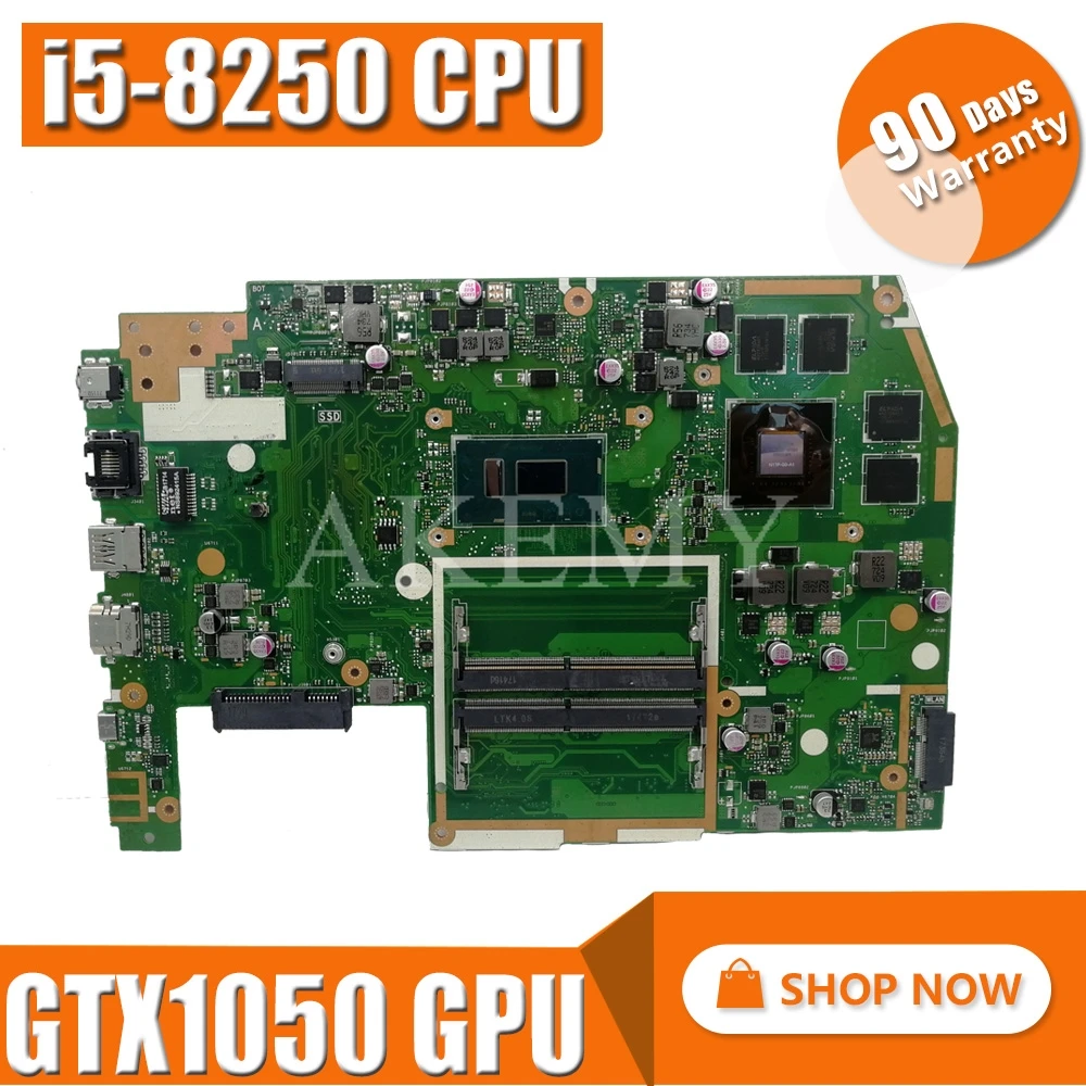 

X570UD материнская плата для For Asus TUF YX570U YX570UD X570U X570UD материнская плата для ноутбука Материнская плата i5-8250U процессор GTX1050 GPU