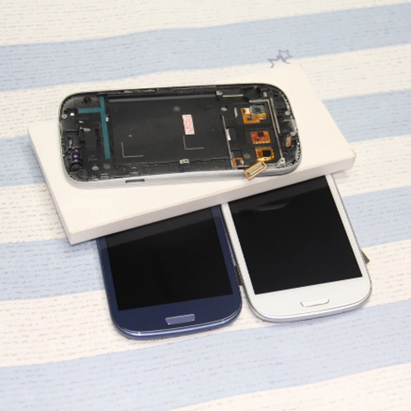 Для Samsung Galaxy S3 LCD дисплей GT-i9300 для i9300 сенсорный экран в сборе с рамкой дигитайзер