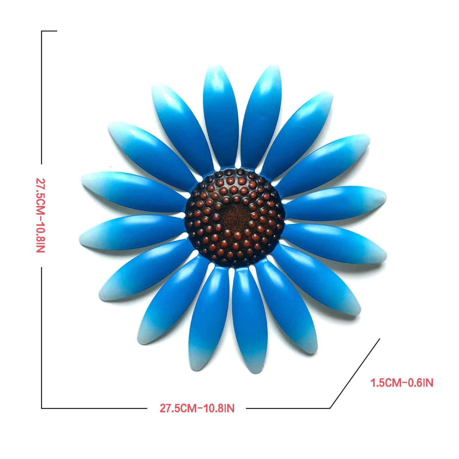

Metal Flowers Crafts Three-dimensional Background Wall Metal Wall Hanging Iron Art Retro Home Decoration Courtyard Garden Decors
