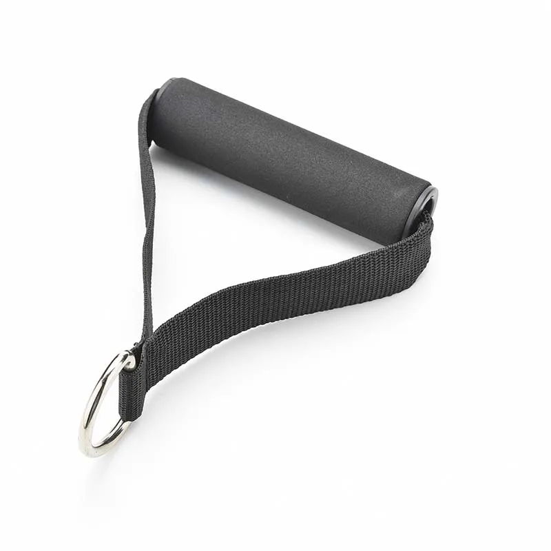 1 PCS D Ring Pull Rope Handle Arm Tricep Pulldown Training V Bar Gym Arms Strength Fitness Black | Спорт и развлечения