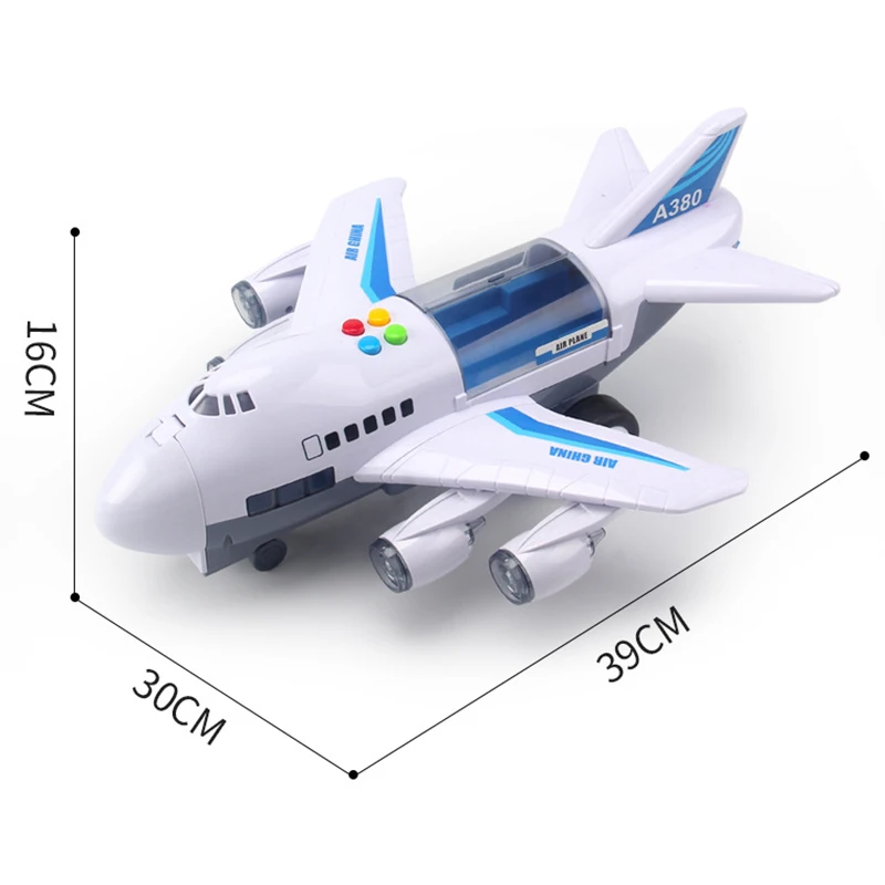 

Children's Nertial Passenger Plane Early Education Puzzle Light Music Simulation Storage Airplane Storytelling Toy Boy Girl Gift