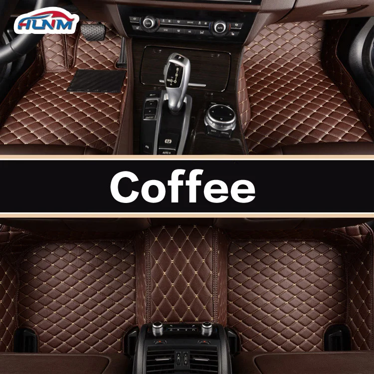 Coffee Автомобильные коврики для Toyota Land Cruiser 100 200 Prado 120 150 RAV4 Camry Corolla Highlander Alphard Prius Yaris Fortuner автомобильные коврики - Название цвета: Coffee