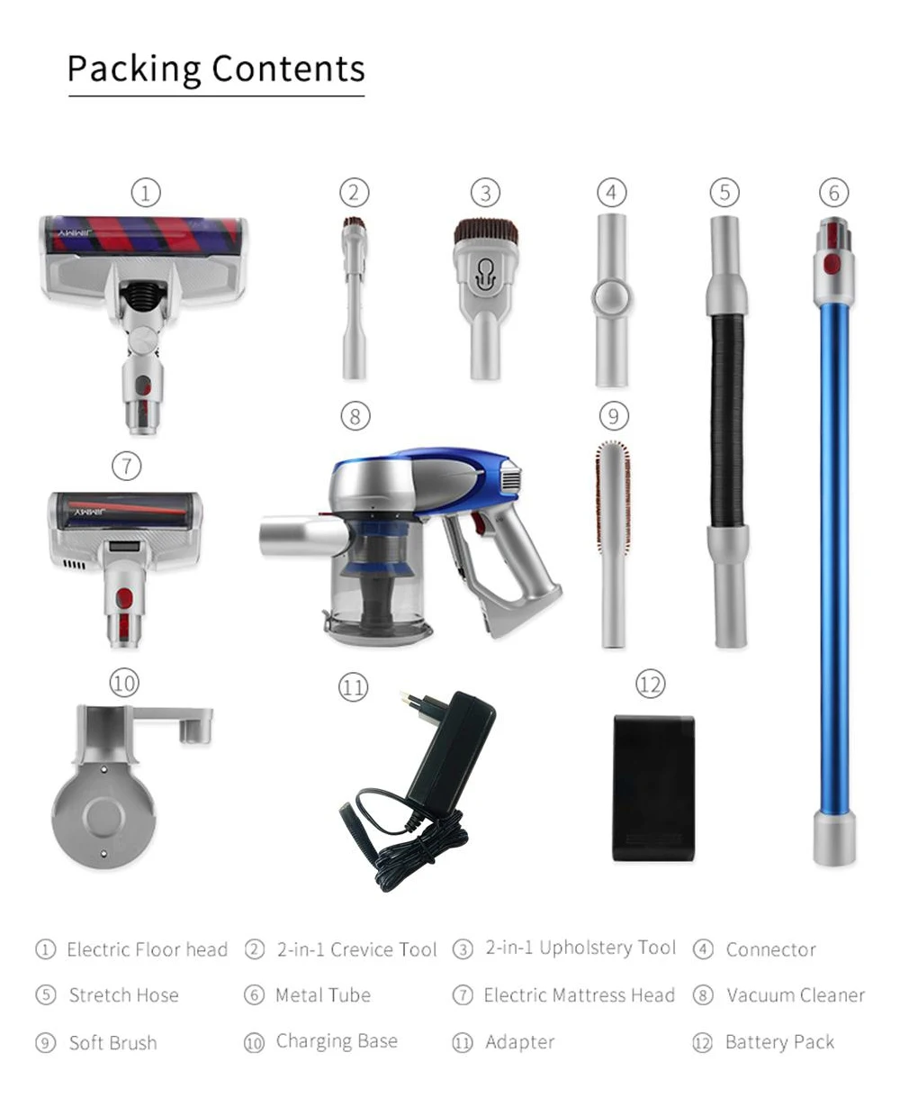 

RU Stock JIMMY JV83 Wireless Vacuum Cleaner Digital Motor Strong Power 20KPa Big Suction Aspirador Dust Collector VS JV53