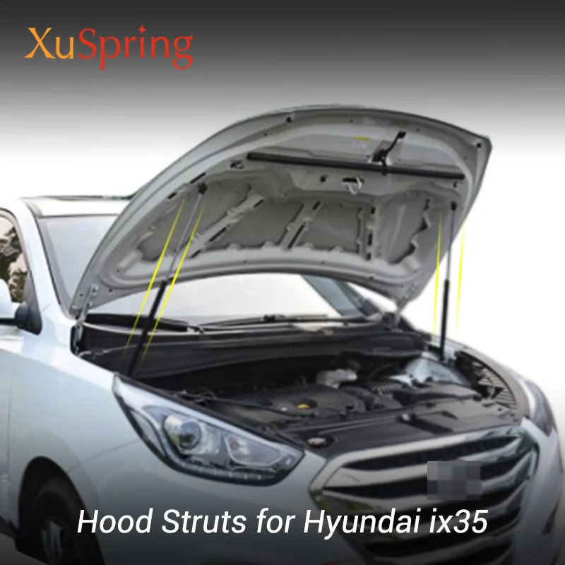Для Hyundai ix35 Tucson ix 2009 2015 накладка на крышку капота Газовый амортизатор стойки