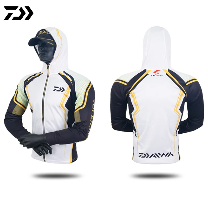 Летняя Солнцезащитная рыболовная рубашка DAIWA мужская толстовка с защитой от