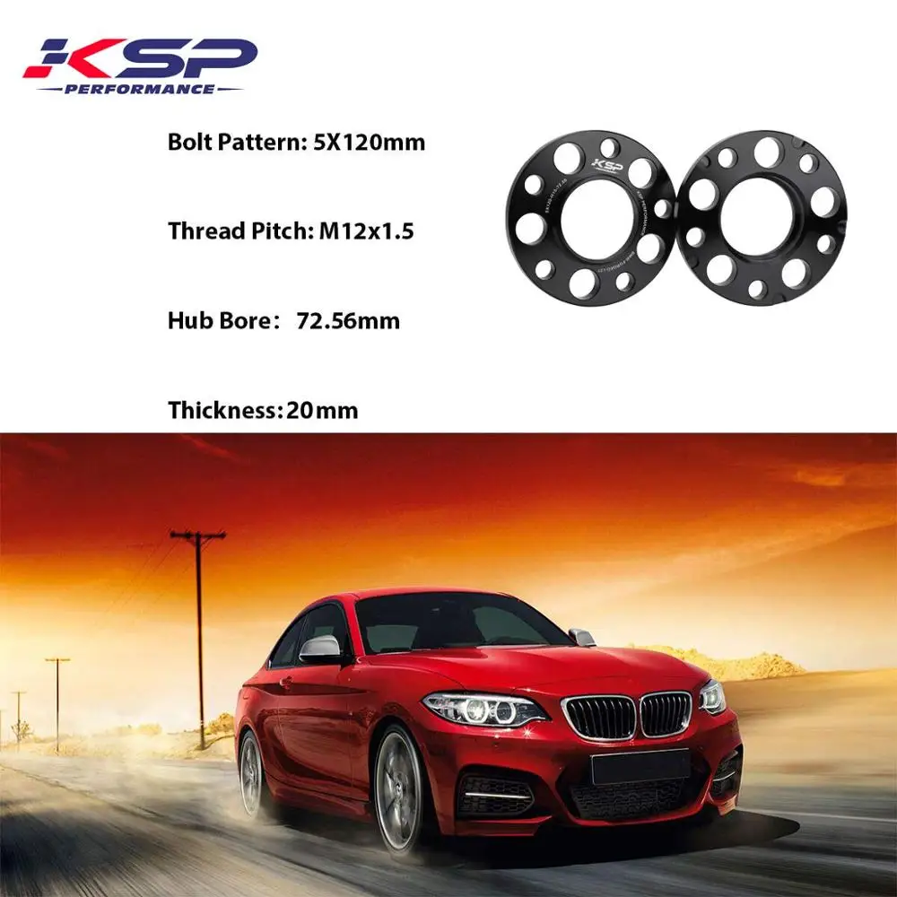 KSP 5X120 мм колесные прокладки Адаптеры 2 шт. 15 Hubcentric кованые для BMW шаг резьбы M12x1.5