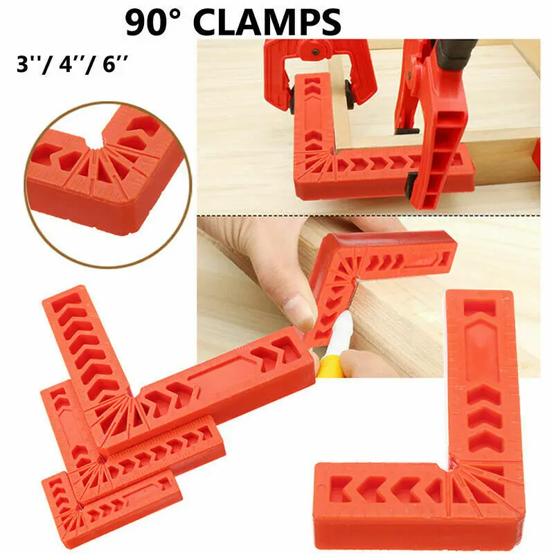 

3inch 4inch 6inch Angle Clamps Corner Clamp Ruler Clamping Square Woodworking Fixer Hand Tools
