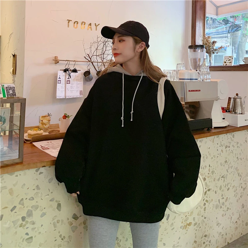 Женские толстовки пуловер поддельные два свитера смешанные цвета Осень-зима с