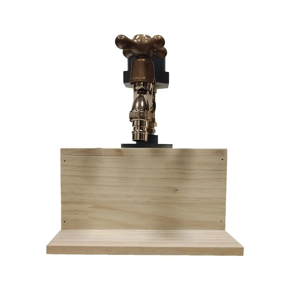 

Father's Day Liquor Alcohol Whiskey Wood Dispenser Faucet Shape for Party Dinners Bars and Beverage Stations