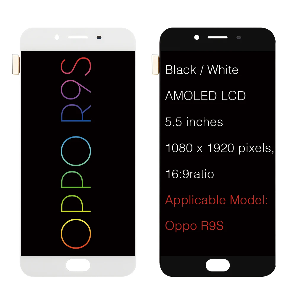 Дисплей AMOLED 5 дюйма для OPPO R9S ЖК-дисплей сенсорная панель дигитайзер в сборе