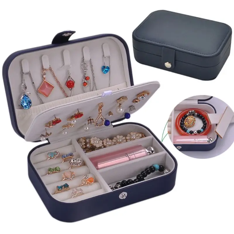Модный женский чехол для ювелирных изделий простой тренд серьги браслет коробка