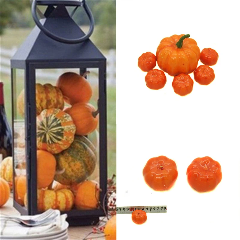 

Halloween Decoration Simulation Crafts Mini Pumpkin DIY Artificial 25Pcs