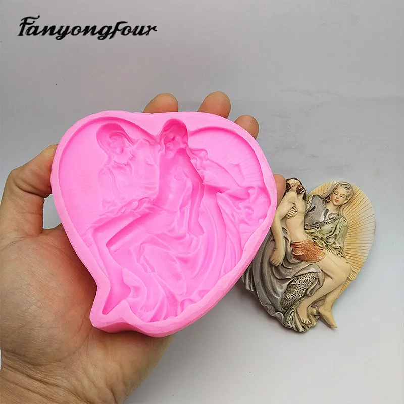 Силиконовая форма для торта с Иисусом Христом пластырь шоколада свечи