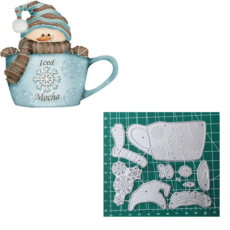 Рождественские снежные штампы металлическая рамка для изготовления карт