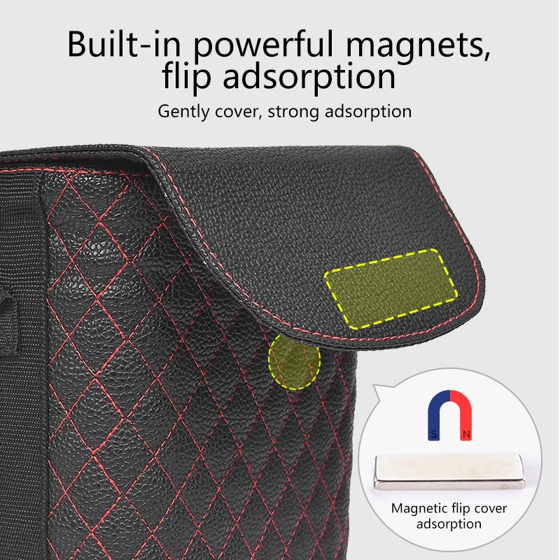 

Car Trash Can Dump Storage Pocket for Maserati Ghibli Levante Granturismo Gransport Gran Cabrio Quattroporte Coupe Garbage Bin