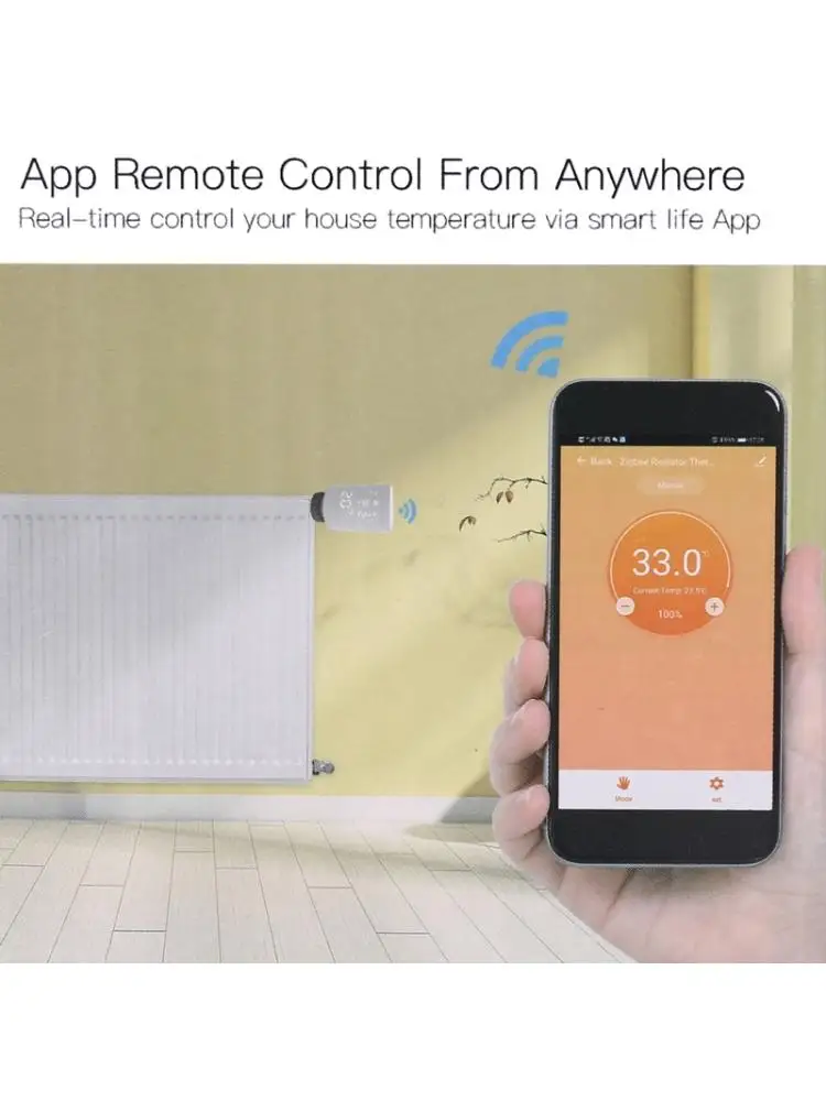 

TUYA Zigbee3.0 Wifi TRV Thermostat Thermostatic Radiator Actuator Voice Control