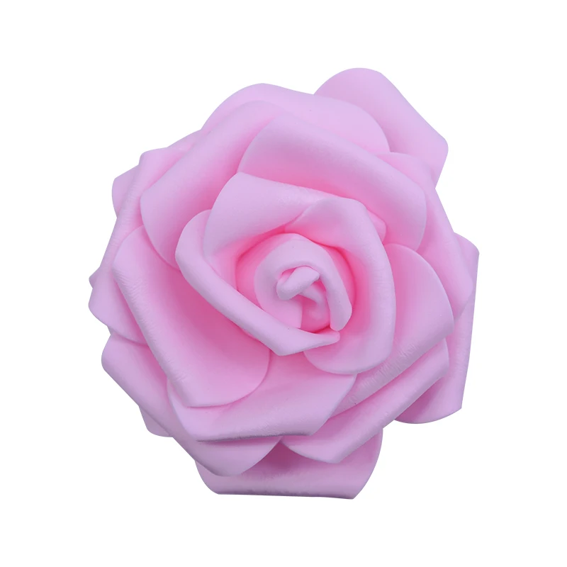 light pink 30 шт./лот 8 см Искусственный цветок PE поролоновые головки роз для декоративный венок свадебное мероприятие вечерние украшения товары для домашнего сада 9 - Цвет: light pink