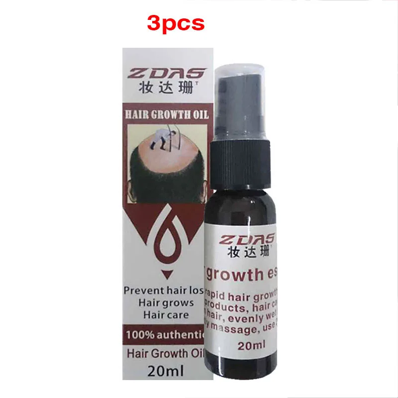 

3pcs 20ml Fast Hair Growth Essence Oil Ginger Hair Growth Serum Nourishing Soften Treatment Hair Loss Repair Damaged Hair