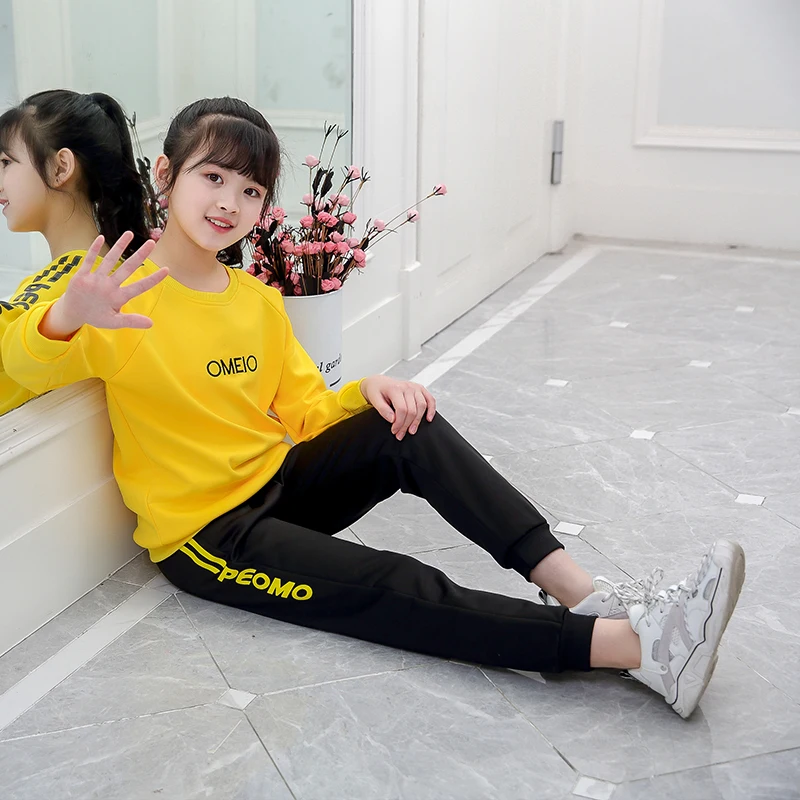 Комплекты одежды для девочек осень-весна 2021 детские костюмы из рубашки с длинным