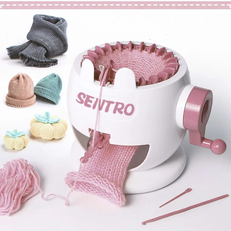 22 иглы ручной работы шерсть Вязание машина цилиндр ШЕРСТЬ ткацкий станок вязки шарф свитер шляпа носки для