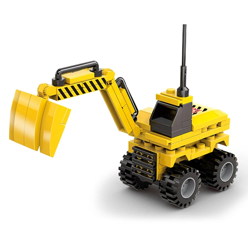 Автоматический робот модель автомобиля строительные блоки скорой помощи кран