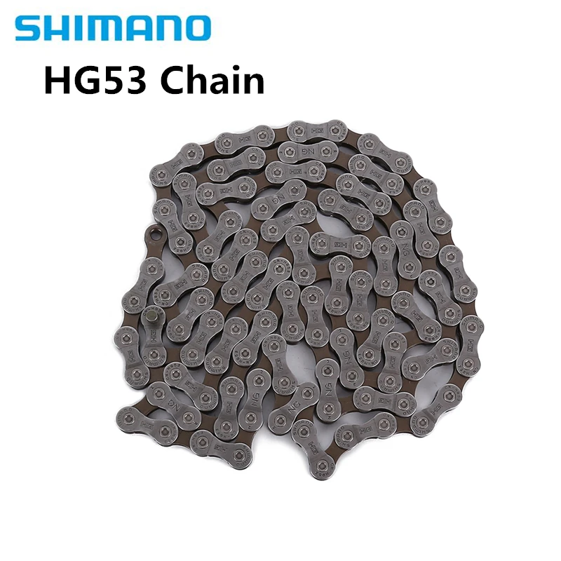 Фото Цепь Shimano Alivio HG53 9 скоростей, супер узкая цепь HG для велосипеда, 9 скоростей, 9 S, 112 звеньев, 112 л №2
