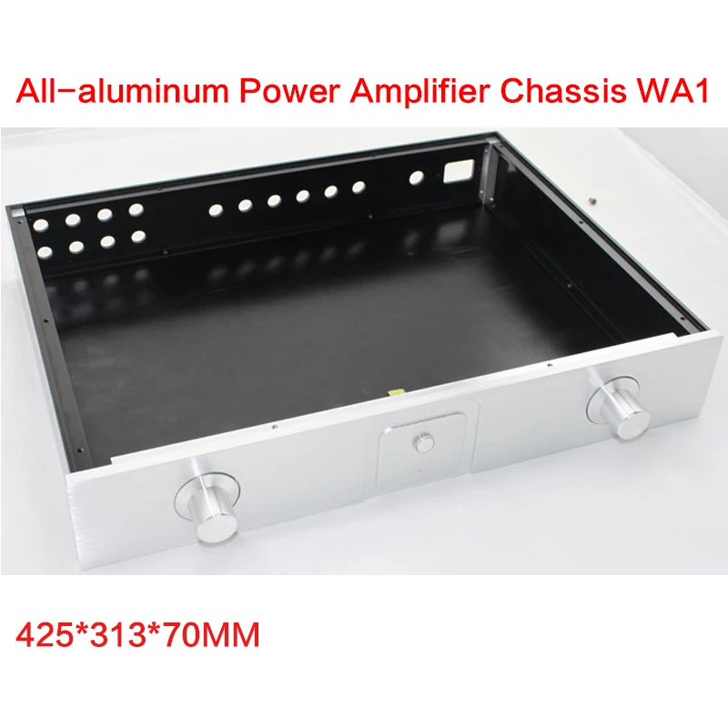 

425*313*70MM All-aluminum Power Amplifier Chassis WA1 DIY Tube Amplifier Preamp Case Audio Shell Power Supply Box Multi-purpose
