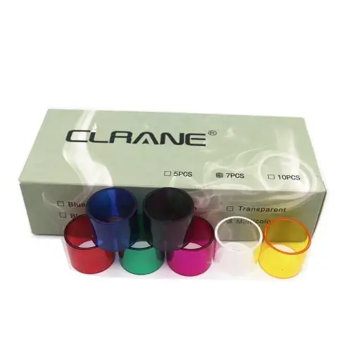 

Random color 7pcs glass tube for Eleaf iJust nexgen 3/ELLO DURO vate TS/pico 25/Serpent SMM Elevate/Resa tfv8 big baby Stick X8