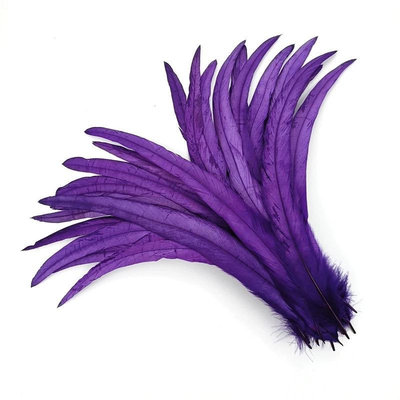 

100Pcs/Lot 30-35cm Rooster Tail Feathers Holiday Decoration Wedding Accessories DIY Indian Headdress Feather Long Pheasant Plume