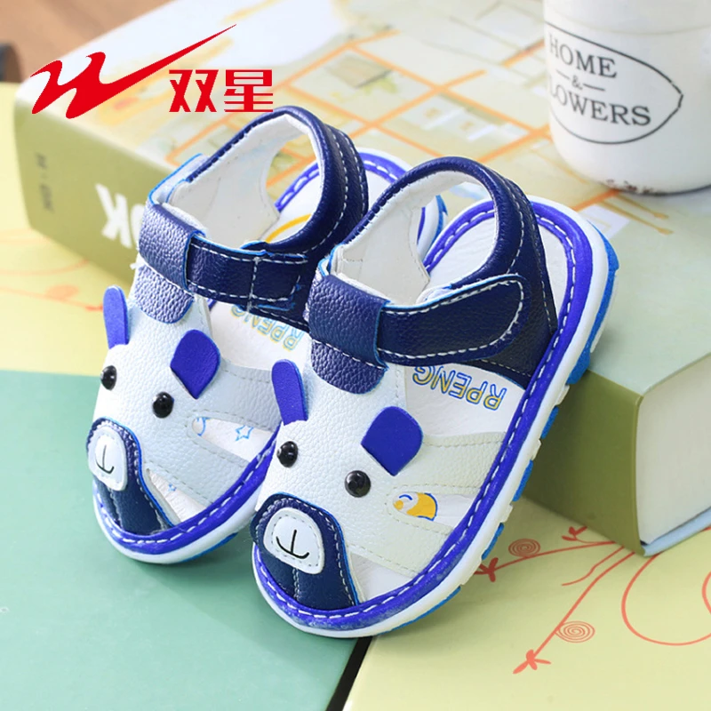 Double Star Baby Girl Shoes Casual Leather Flat Toddler Infant Sandals Comfortable Non-slip Kids Beach Breathable | Детская одежда и