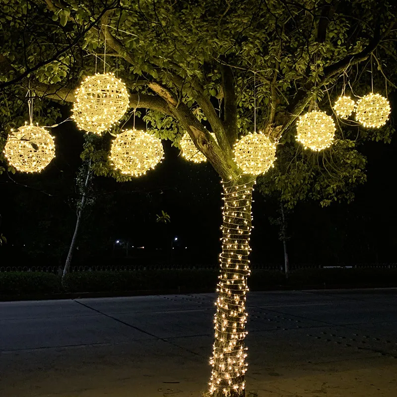 

Led Sepak Takraw Lamp Outdoor Waterproof Hanging Tree Landscape Light Garden Christmas Street Project Lighting Decoration Light
